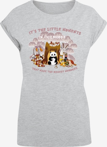 F4NT4STIC Shirt 'Heroes of Childhood Tao Tao Childhood Memories' in Grau: Vorderseite