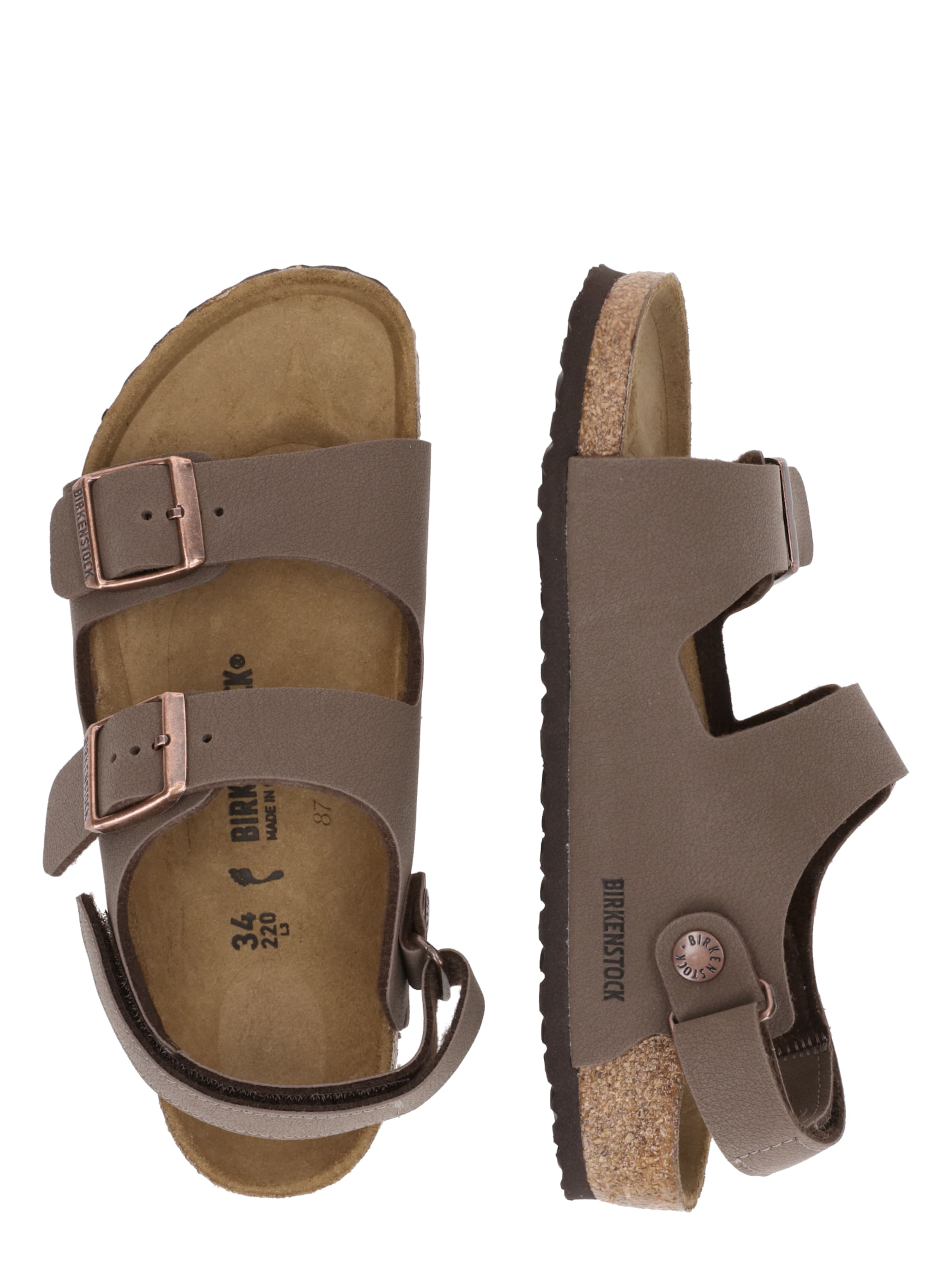 BIRKENSTOCK - Zapatos abiertos 'Milano' en marrón