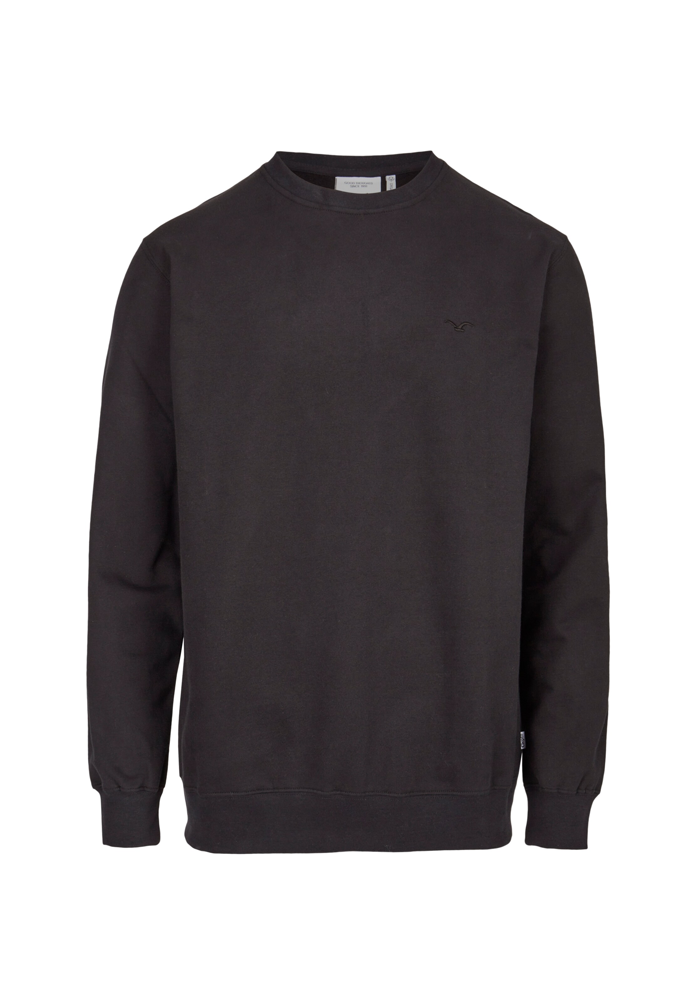 Cleptomanicx Sweatshirt 'Ligull' in Schwarz: Vorderseite
