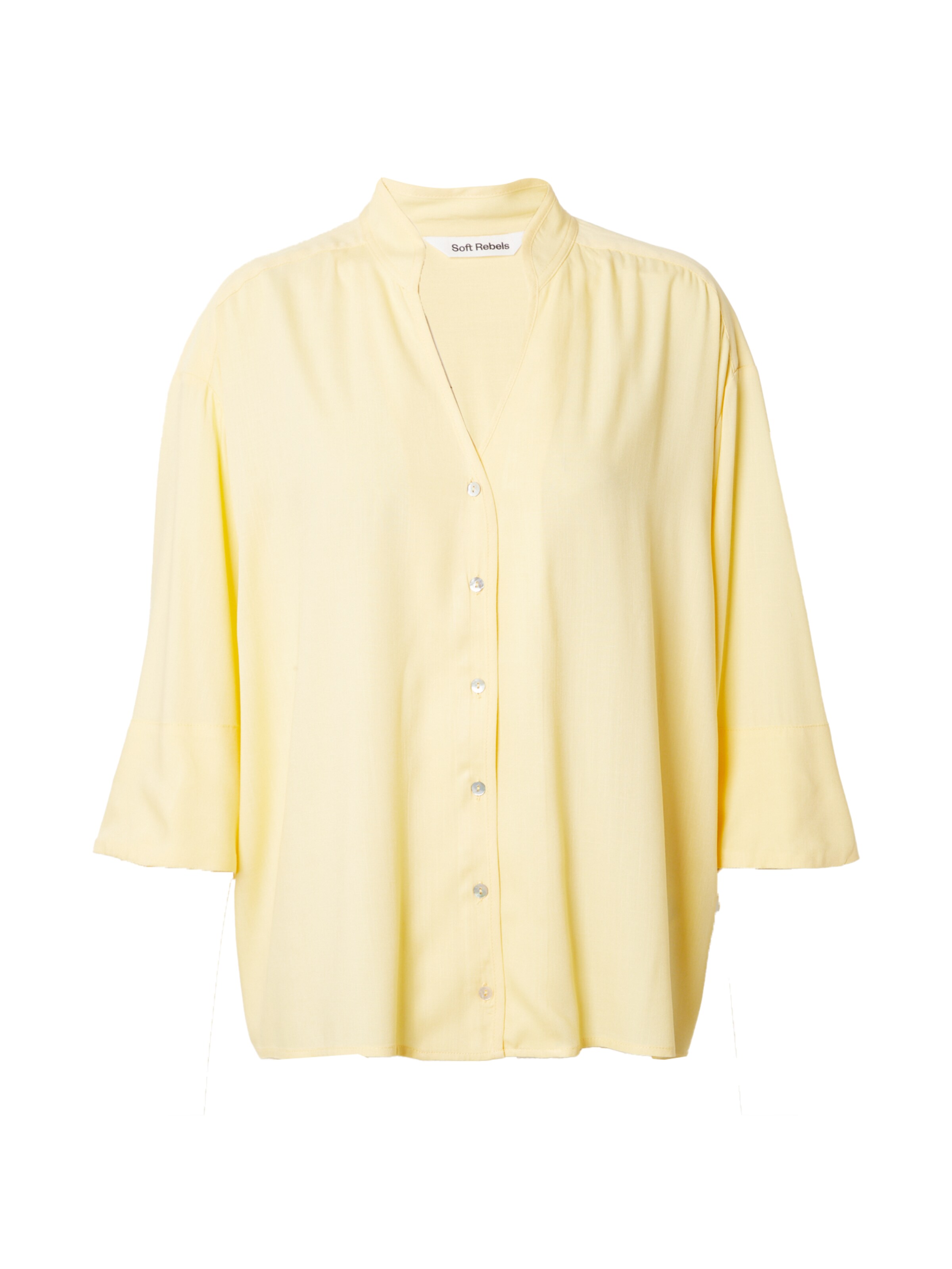 Soft Rebels Blouse 'Pansy' in Yellow: front