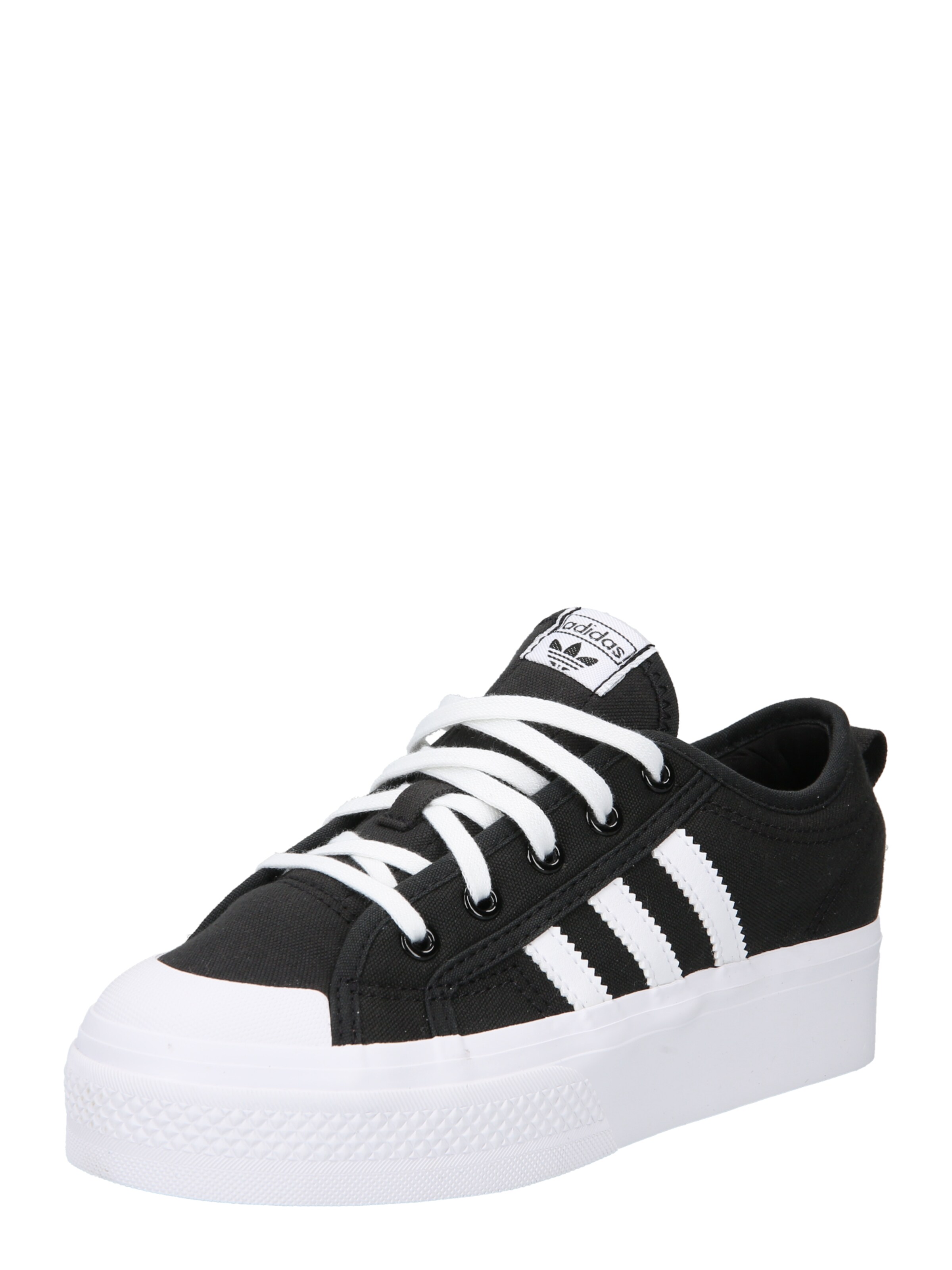 ADIDAS ORIGINALS Сникърси 'Nizza Platform' в черно: отпред