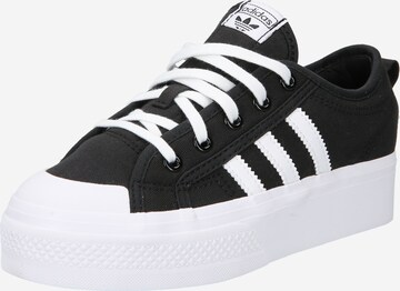 ADIDAS ORIGINALS Sneaker 'Nizza Platform' i svart: framsida