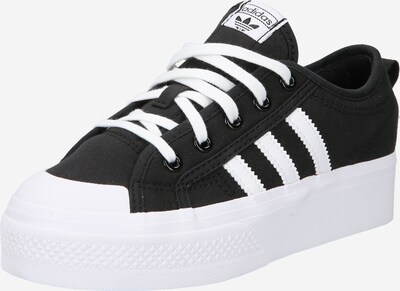 ADIDAS ORIGINALS Zapatillas deportivas 'Nizza Platform' en negro / blanco, Vista del producto