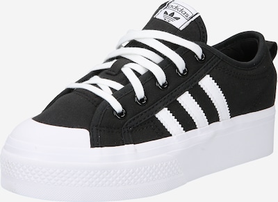 ADIDAS ORIGINALS Sapatilhas 'Nizza Platform' em preto / branco, Vista do produto