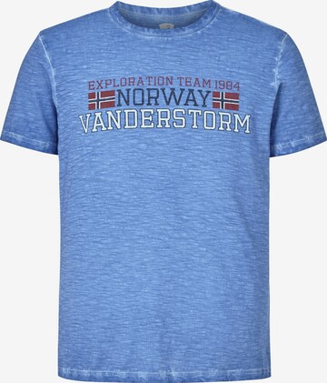 T-Shirt ' Diethelm ' Jan Vanderstorm en bleu : devant