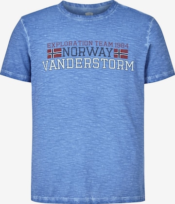 T-Shirt ' Diethelm ' Jan Vanderstorm en bleu : devant