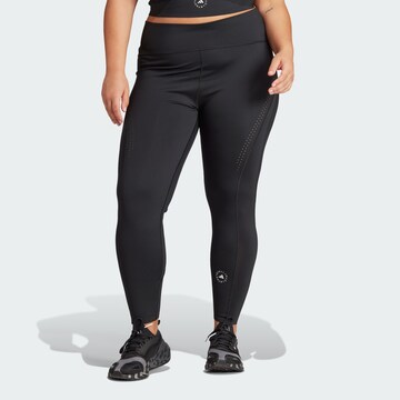 ADIDAS BY STELLA MCCARTNEY Skinny Workout Pants 'TruePurpose Optime' in Black: front