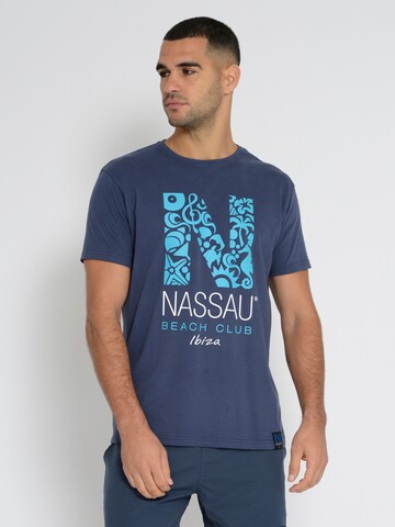 NASSAU Beach Club Shirt in Blue: front