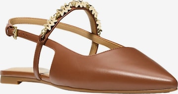 Michael Kors Balerinka z rzemykiem 'DINA FLEX SLING' w kolorze czarny: przód