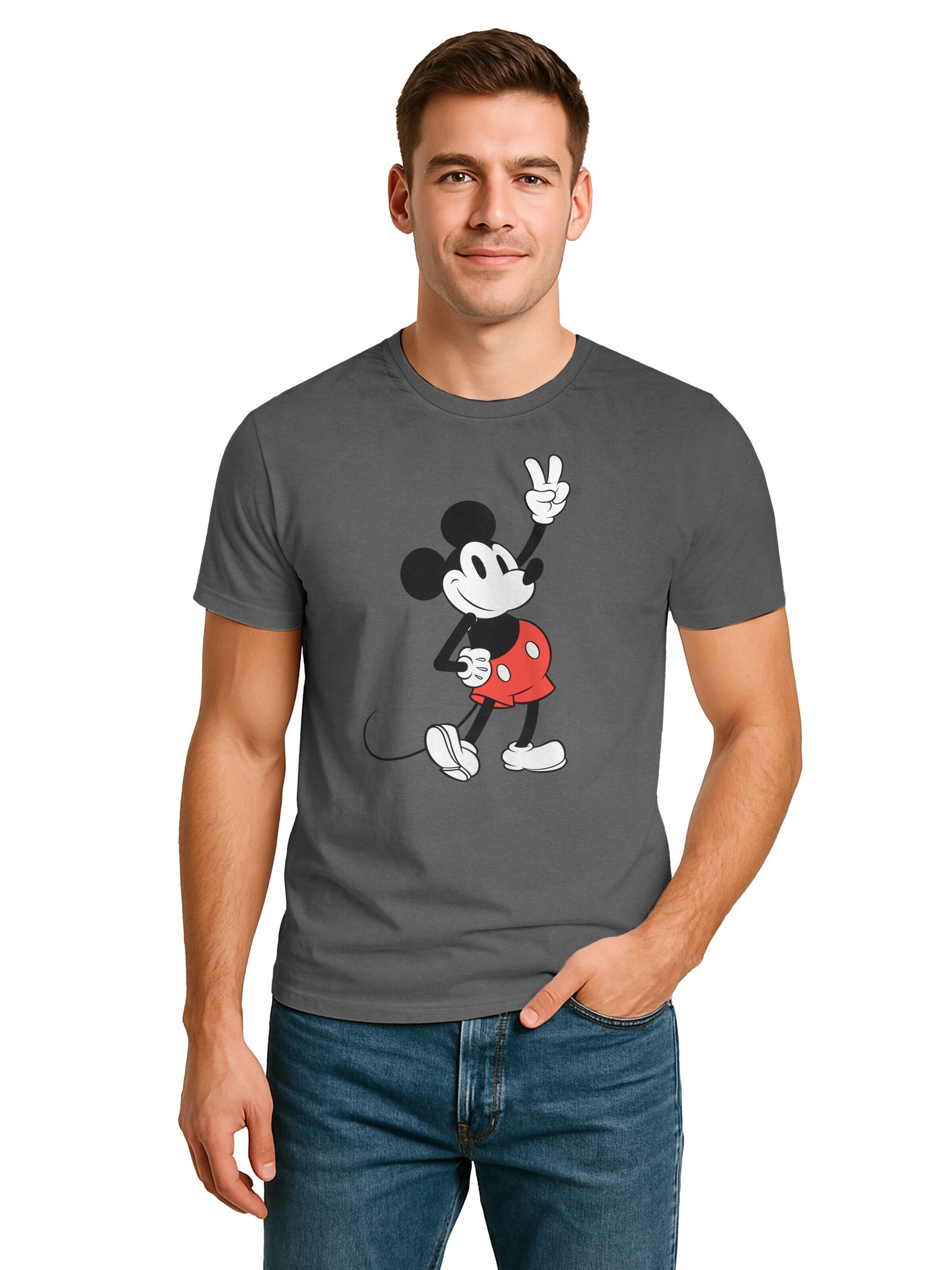 MICKEY MOUSE Shirt‌‌‌‌‌‌ in Grau: Vorderseite