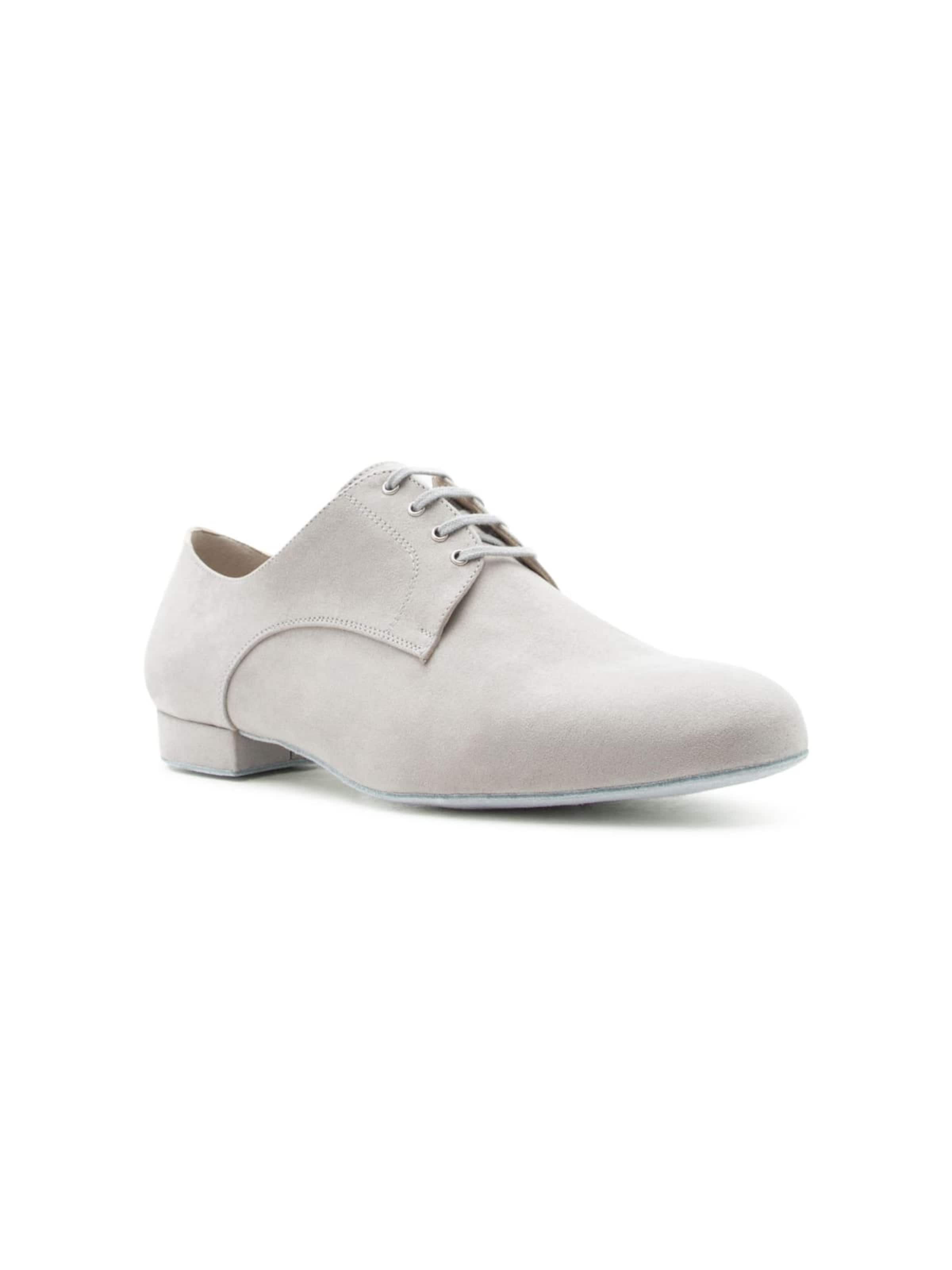 Dancing Queens Lace-Up Shoes 'Noble Tanzschuhe Wildleder' in Grey: front