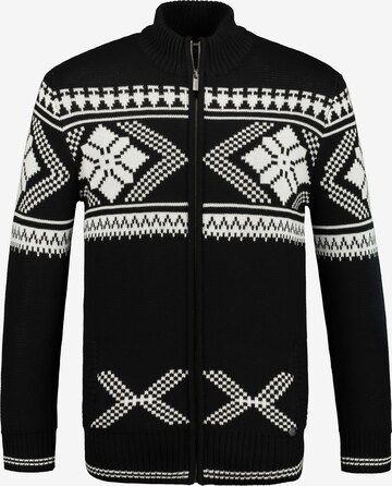 JP1880 Knit Cardigan in Black: front