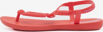 Ipanema T-Bar Sandals 'Artesania' in Red