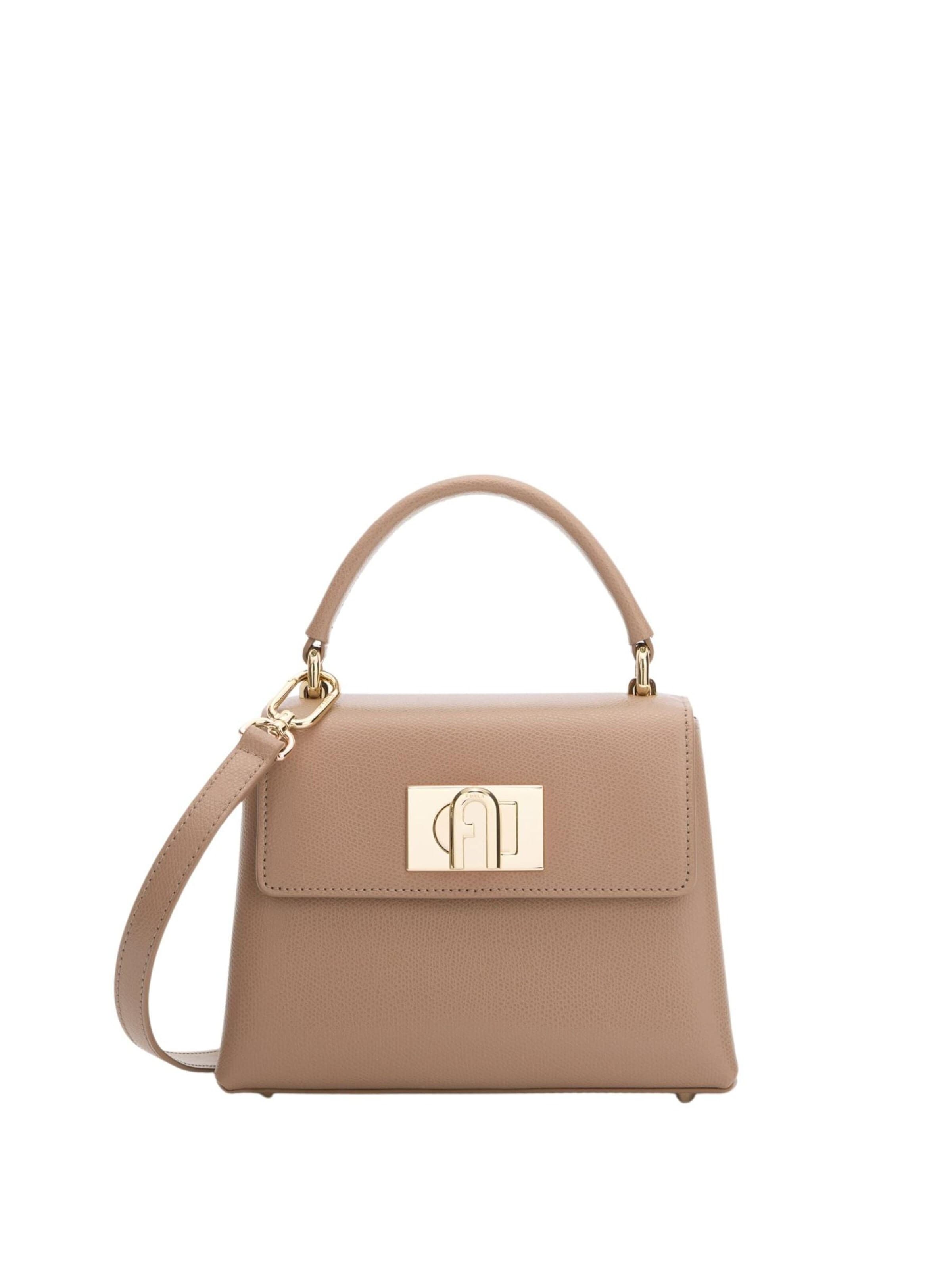 FURLA Handtas 'Furla Sacs À Main Mini 1927 Cuir Gris' in Grijs: voorkant