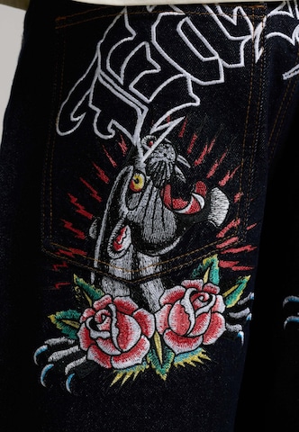 Ed Hardy Loosefit Džíny – modrá