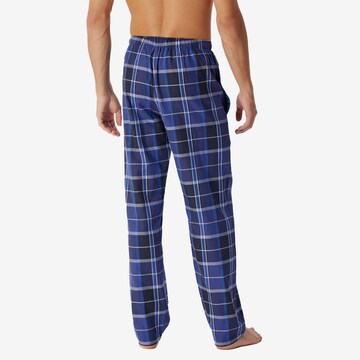 SCHIESSER Regular Pyjamahose in Blau