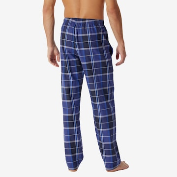 SCHIESSER Regular Pyjamahose in Blau