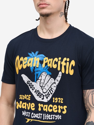 Ocean Pacific Μπλουζάκι 'Shaka' σε μπλε