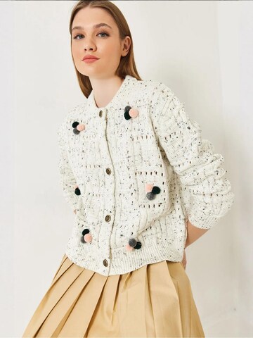 Giacchetta di Bianco Lucci in beige: frontale