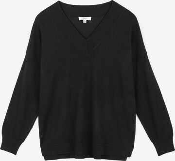 Pull-over Twist en noir : devant