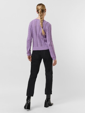 VERO MODA Knit Cardigan 'Malou' in Purple