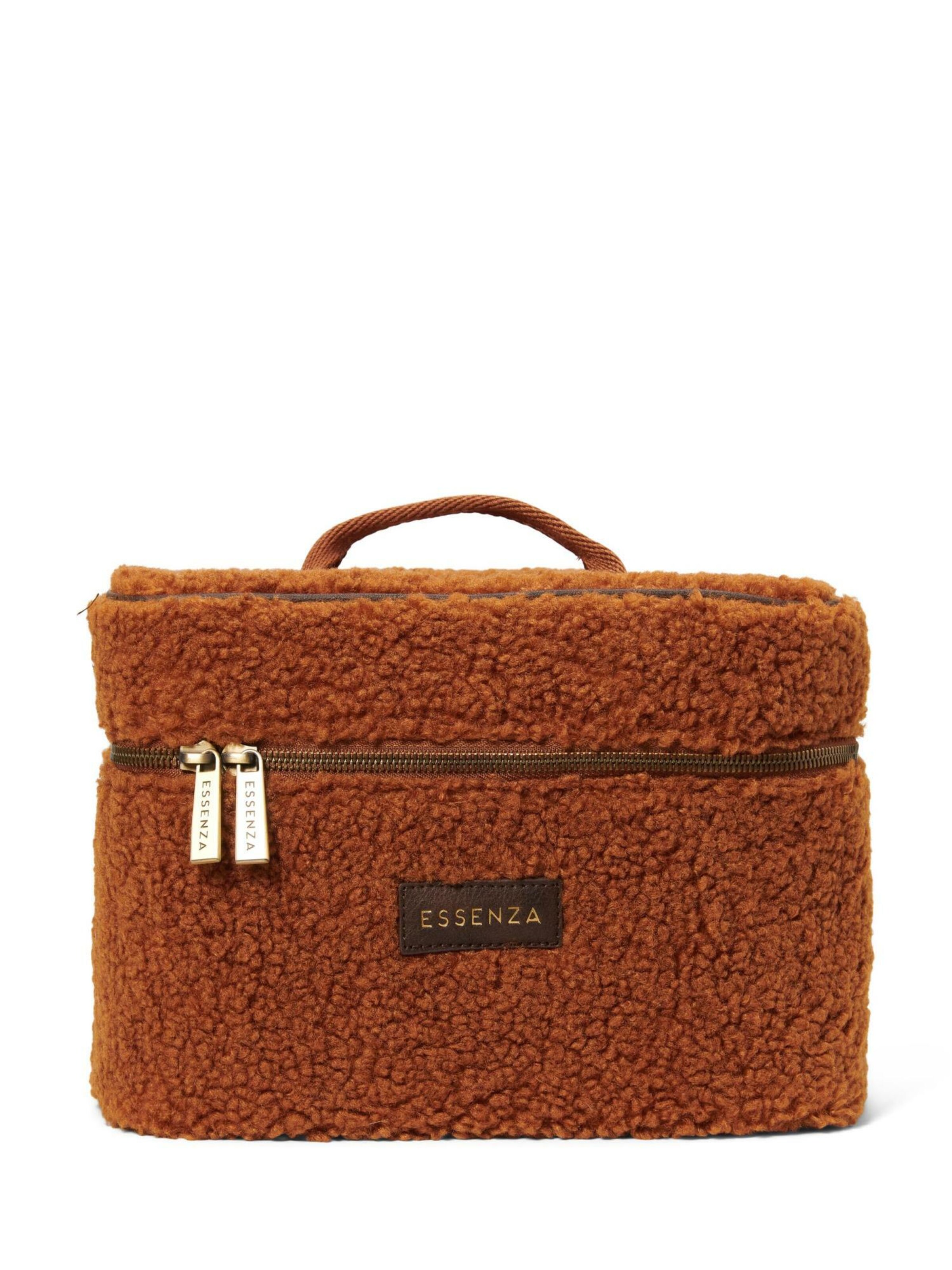 ESSENZA Toiletry Bag 'Tracy' in Brown: front