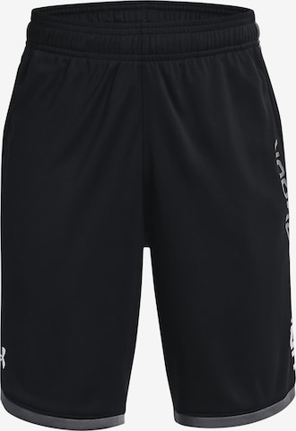 UNDER ARMOUR Regular Workout Pants 'Stunt 3.0' in Black: front