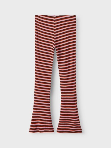 NAME IT Bootcut Spodnie 'LARA' w kolorze czerwony