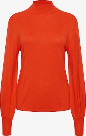 ICHI Sweater 'MAFA' in Orange: front