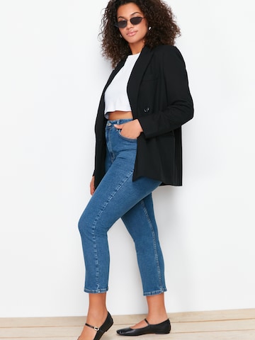 Coupe slim Jean Trendyol Curve en bleu