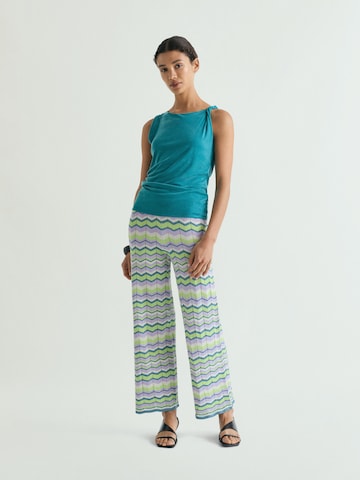 Scalpers Flared Trousers 'Ziggy' in Green: front