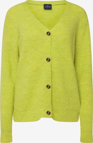 LAURASØN Knit Cardigan in Yellow: front