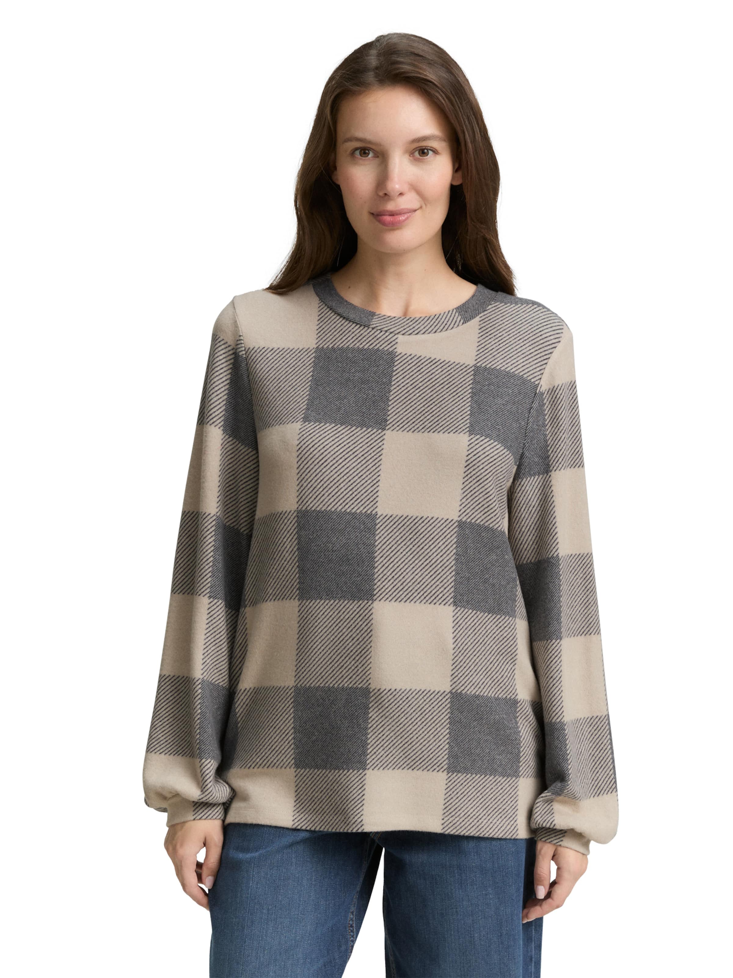 TOM TAILOR Shirt in Zwart: voorkant