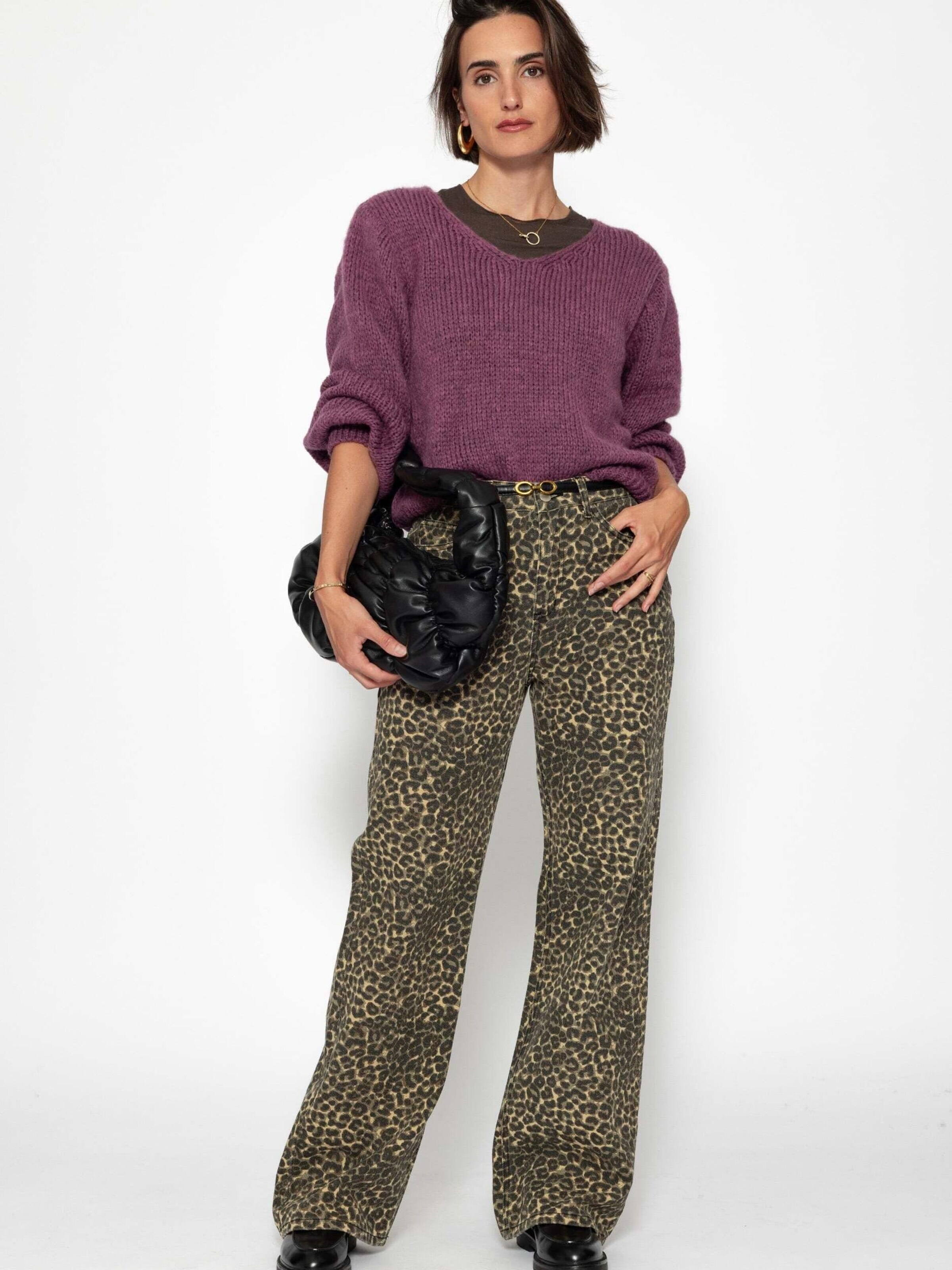 SASSYCLASSY Oversized Sweater in Purple
