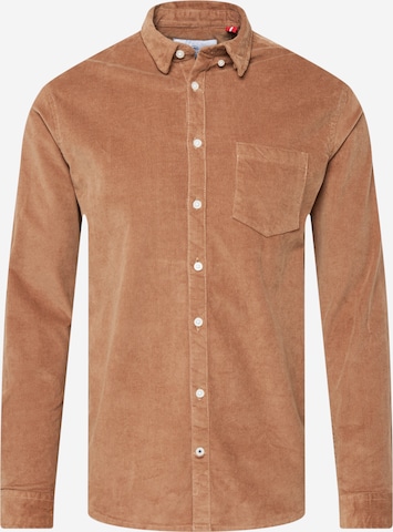 Kronstadt Regular fit Button Up Shirt 'Johan' in Brown: front
