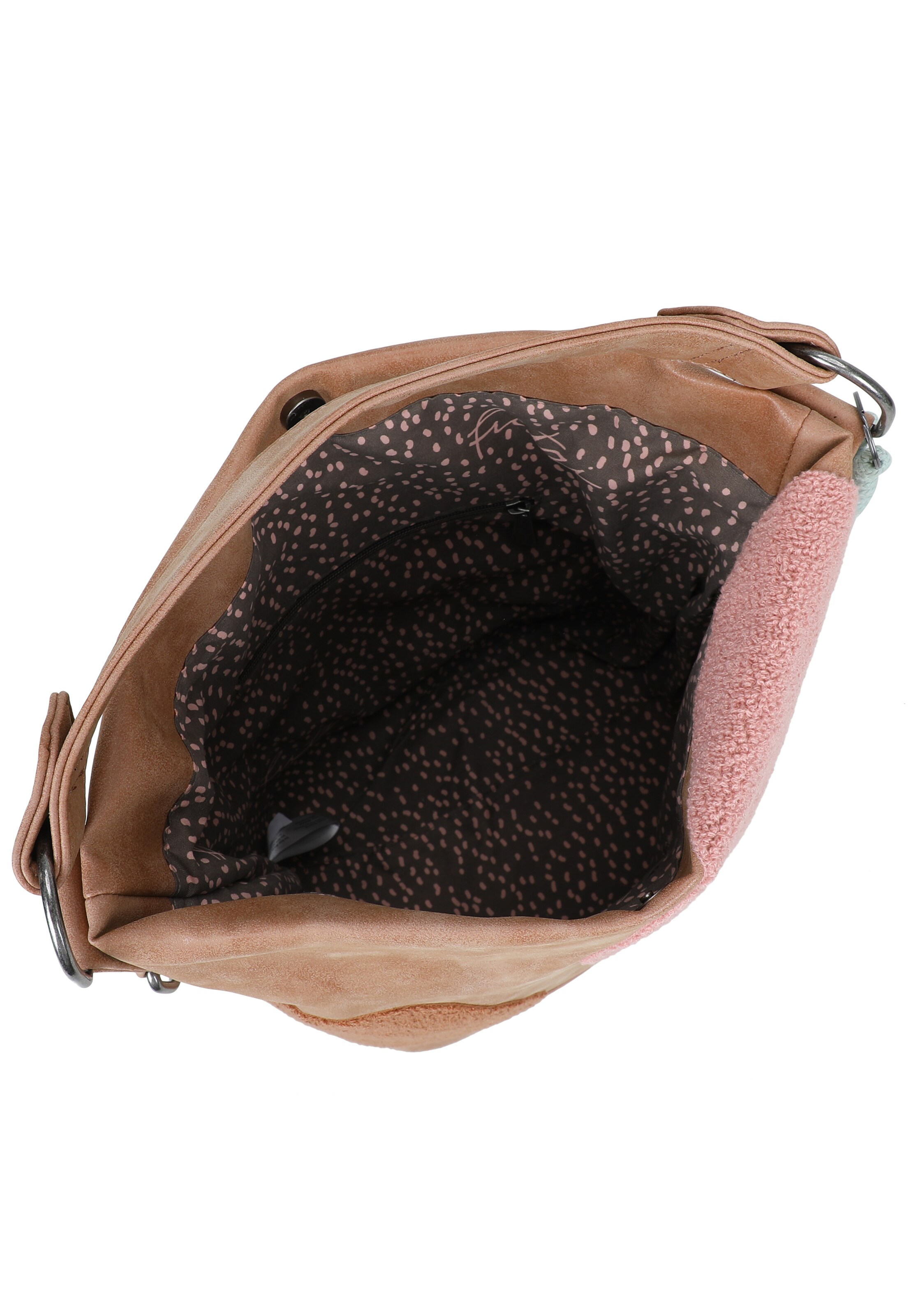 Sac bandoulière 'Olga Limited Happy Flocked Jive' Fritzi aus Preußen en beige