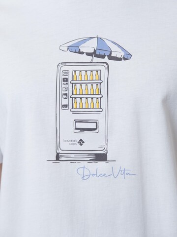 Bavarian Caps Shirt 'T-Shirt "Bierautomat" - weiß' in White