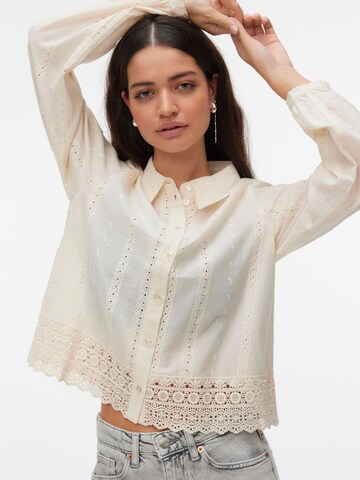 VERO MODA Bluse 'VMKyrie' i beige