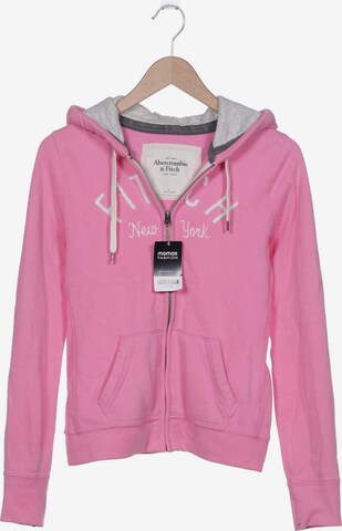 Abercrombie & Fitch Sweatshirt & Zip-Up Hoodie in L in Pink: front
