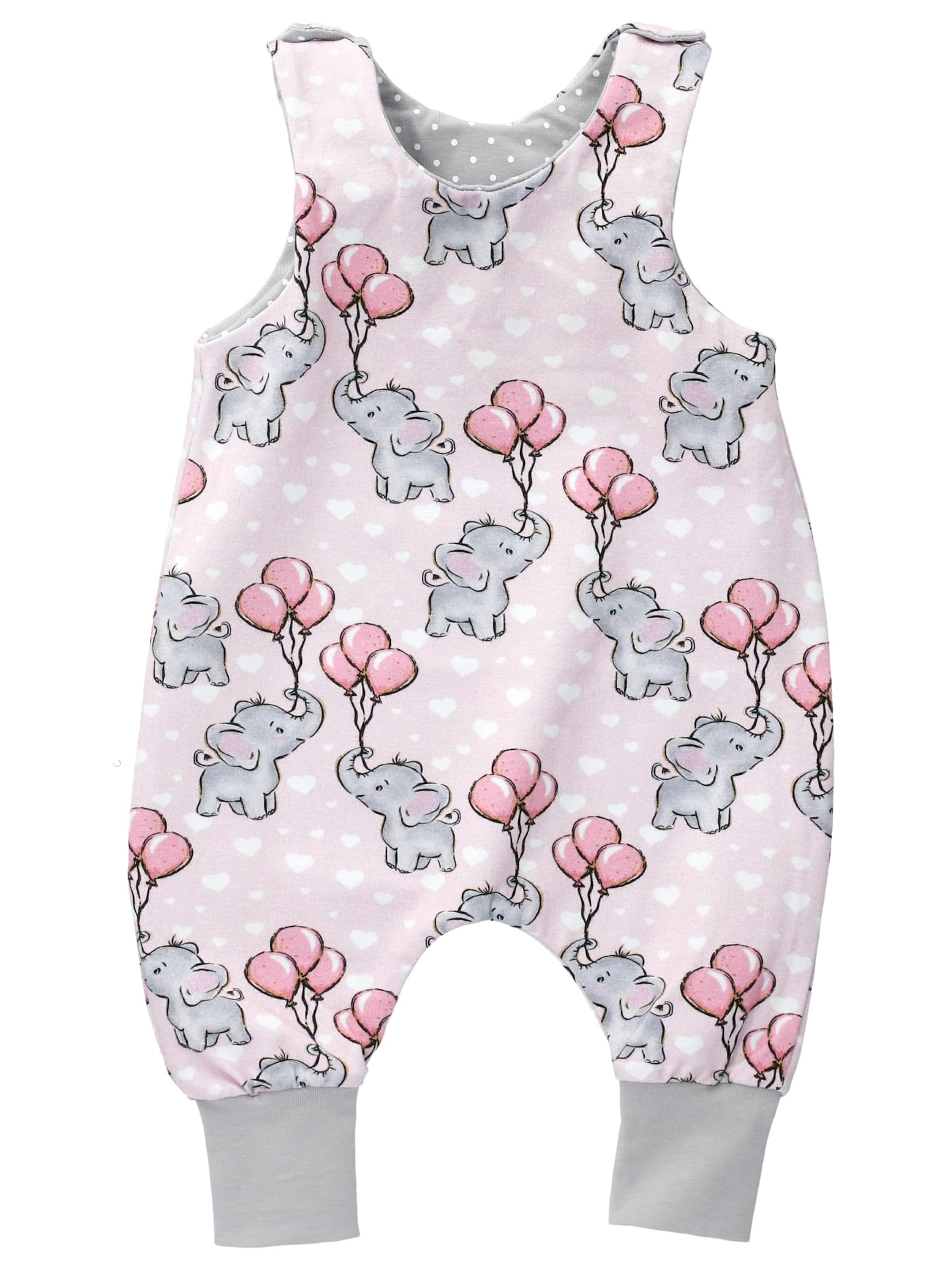 Land-Juwelen Romper/bodysuit in Pink: front