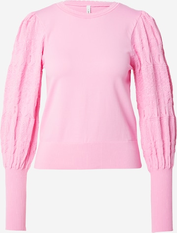 Pull-over 'Melita' ONLY en rose : devant