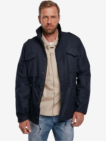 Brandit Between-season jacket in Blue: front