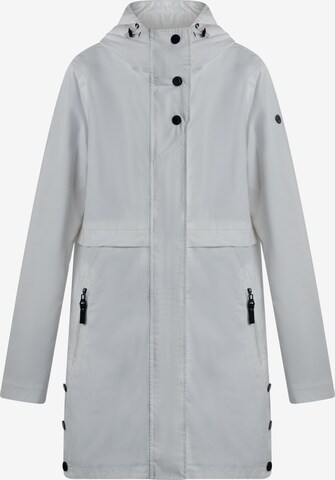 Manteau mi-saison DreiMaster Maritim en blanc : devant