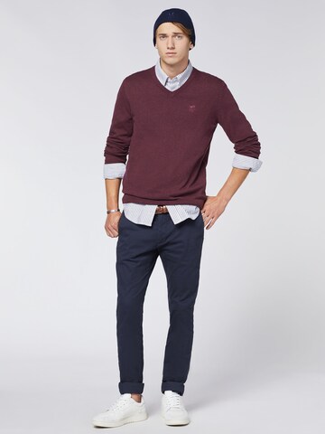 Polo Sylt Pullover in Rot