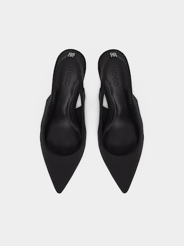 HUGO Дамски обувки на ток с отворена пета 'Devany' в черно