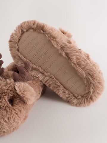 Pantoufle Next en marron