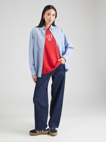 GAP Футболка оверсайз в Красный