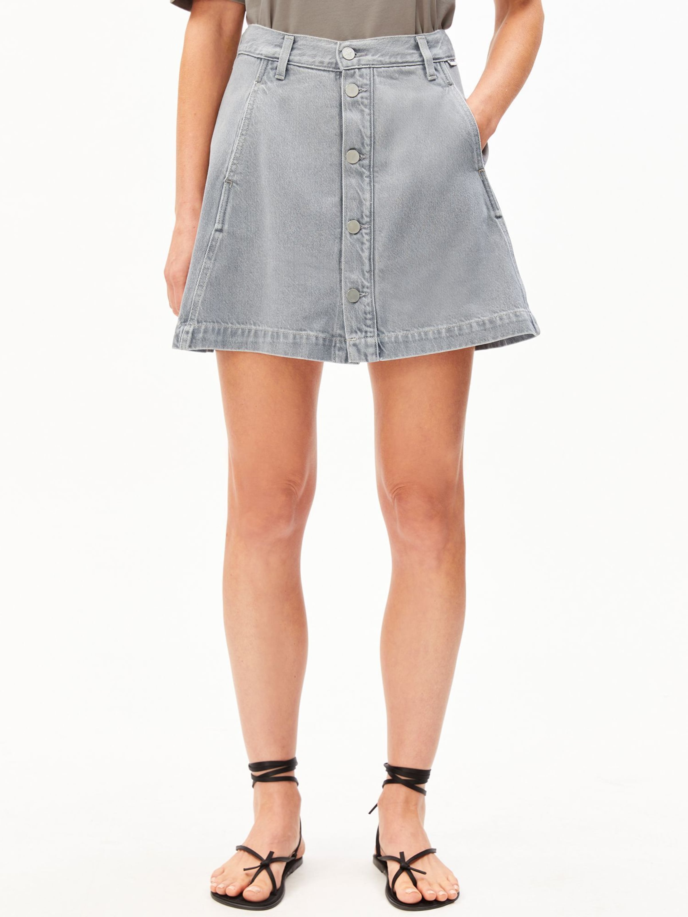 Jupe ARMEDANGELS en gris : devant