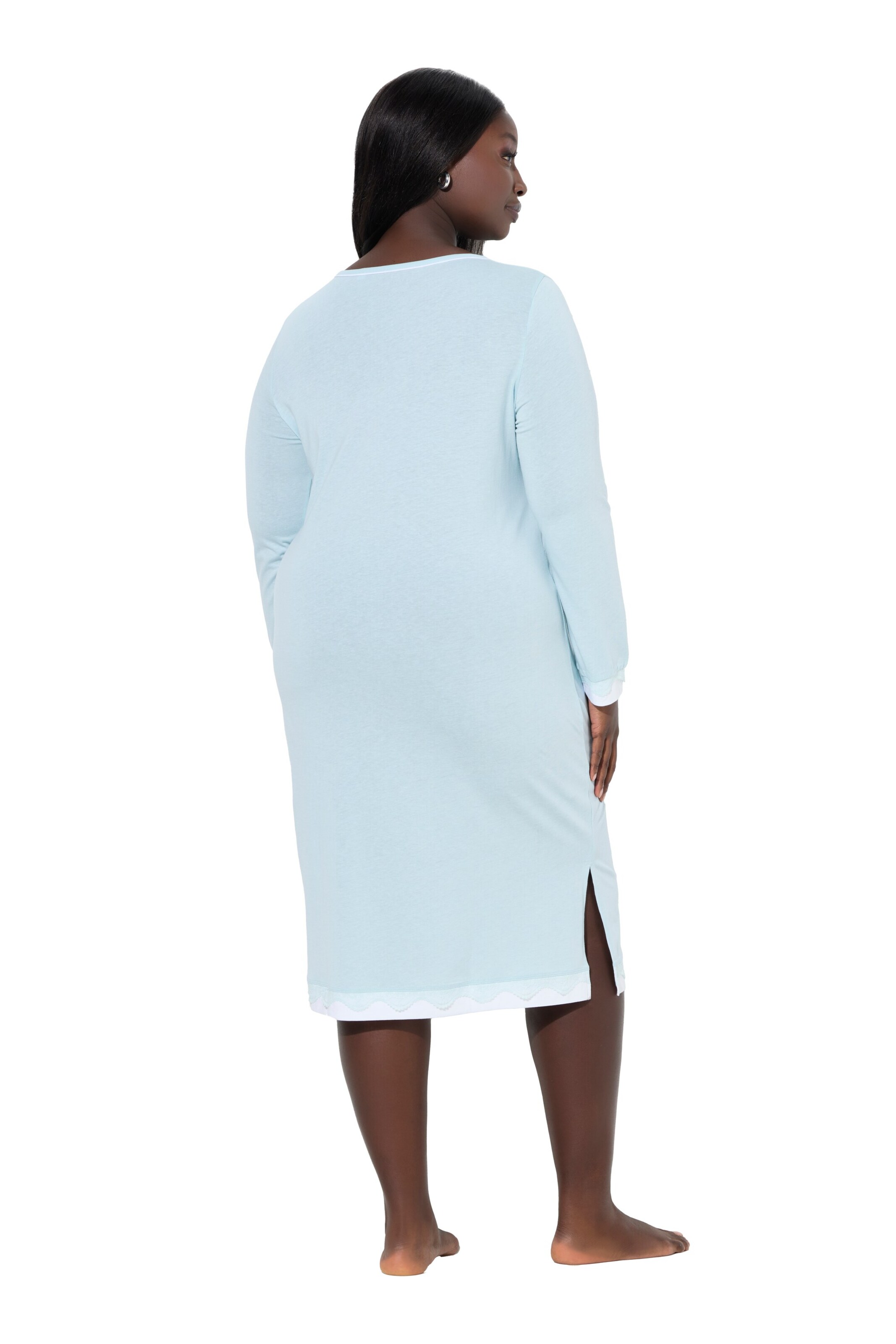 Ulla Popken Nachthemd in Blauw