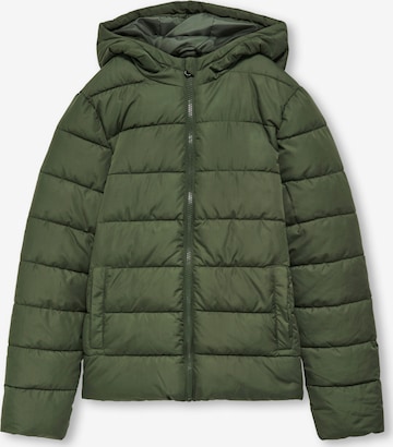 KIDS ONLY BOYZimska jakna 'Theo' - zelena boja: prednji dio